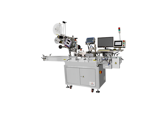 Ampoule top labeling machine