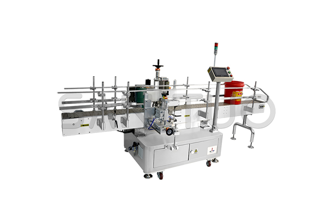 Oil drum side labeling machine