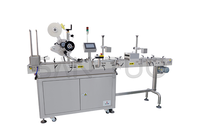 Milk powder tank lid labeling system