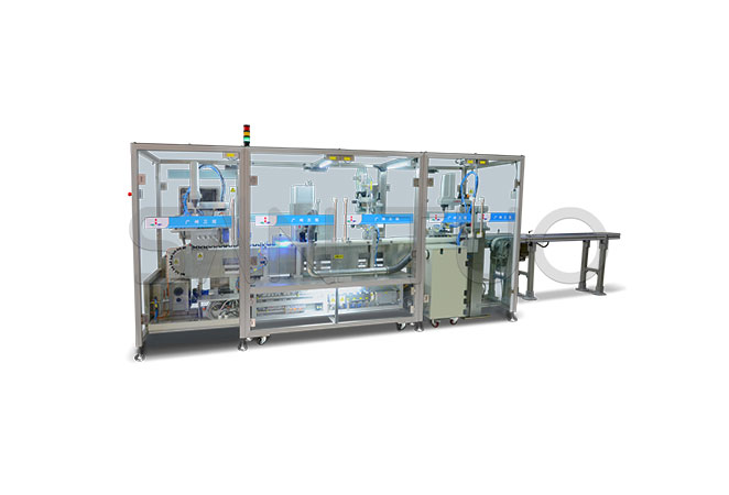 Automatic round tube labeling system